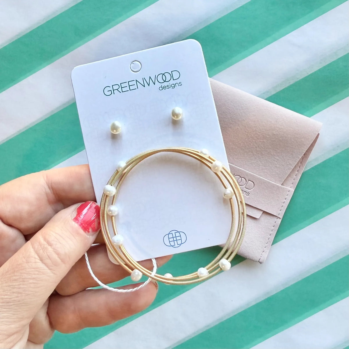 $50 Pearl Cuff Bundle in Gold