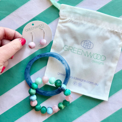 $25 Multi Marbled Jewellery Bundle