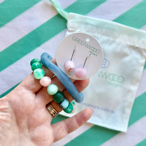 $25 Multi Marbled Jewellery Bundle