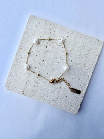 Amalfi Freshwater Pearl Gold Bracelet