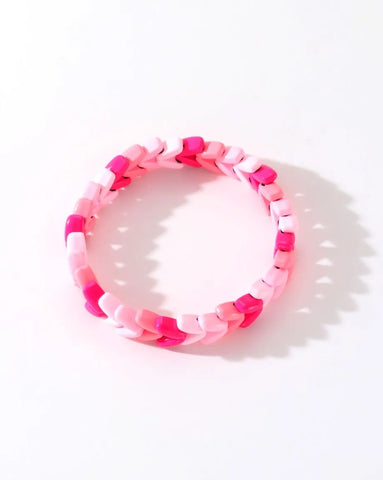Colourful Enamel Stacking Bracelet Collection in Gold & Silver