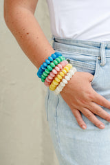 Bright bacelet, colourful bracelet, stacking bracelet, stretchy bracelet, elastic bracelet, fun bracelet