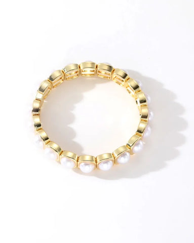Colourful Enamel Stacking Bracelet Collection in Gold & Silver