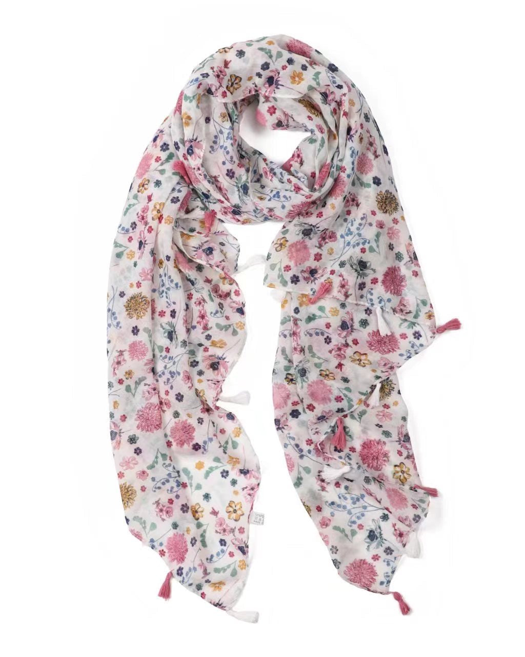 floral scarf, lightweight scarf, summer scarf, cottage core scarf, delicate scarf, pretty scarf