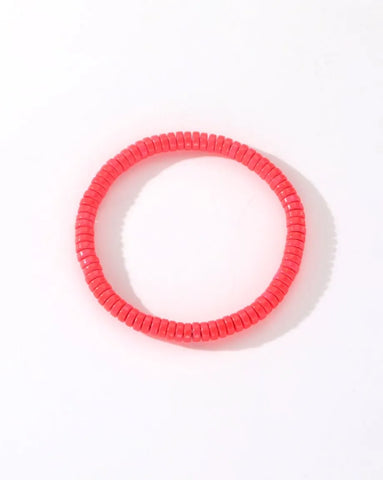 Colourful Enamel Stacking Bracelet Collection in Gold & Silver