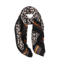 Estelle Leopard in Neutrals Autumn/Winter Scarf