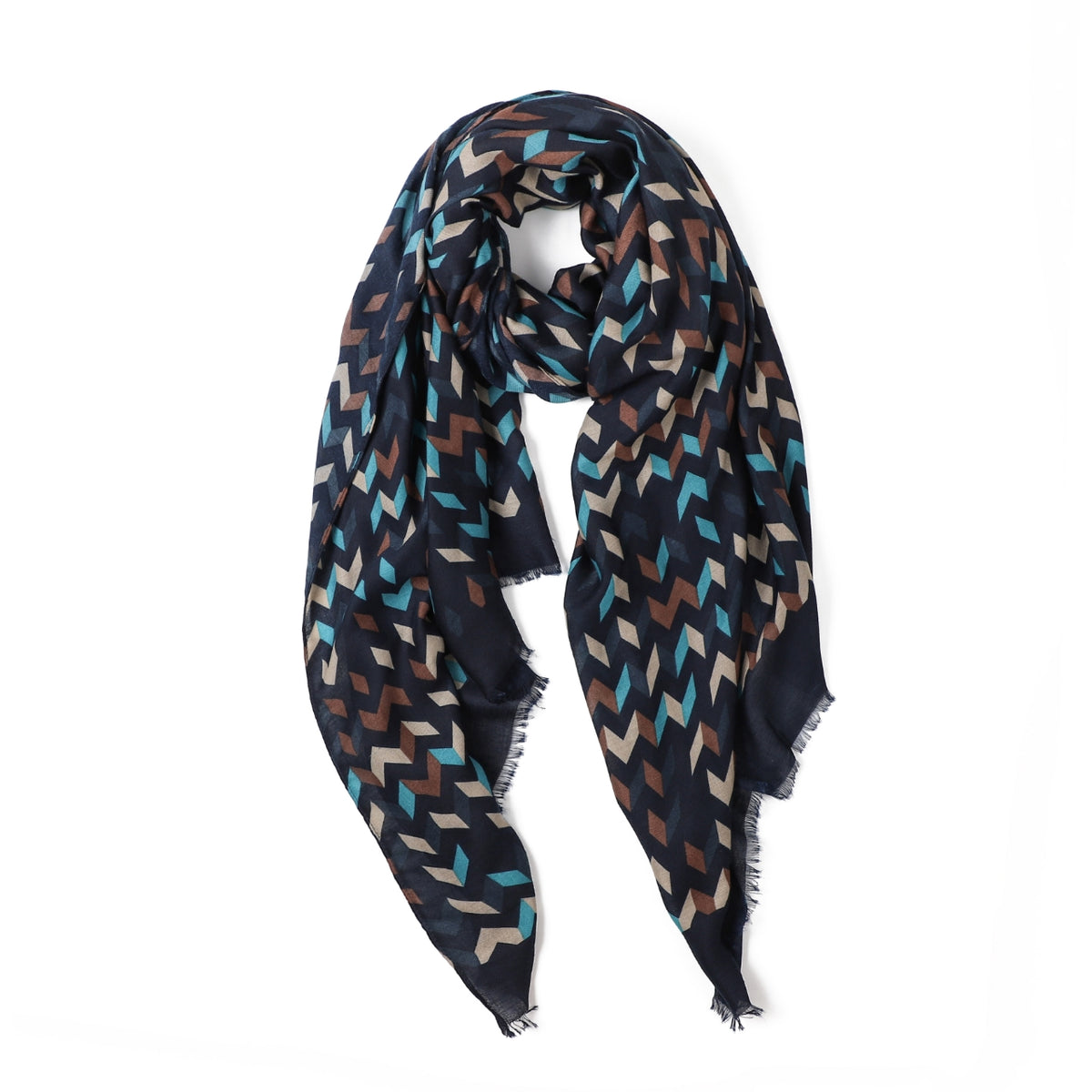 Amelia in Navy Autumn/Winter Scarf