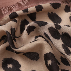 Estelle Leopard in Cream Autumn/Winter Scarf