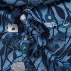 Frieda Floral in Blue Autumn/Winter Scarf