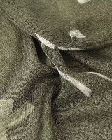 Eva Mini Bow in Green Autumn/Winter Scarf