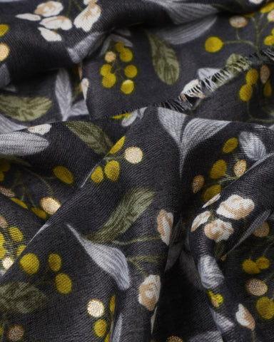 Cally Floral in Grey Autumn/Winter Scarf