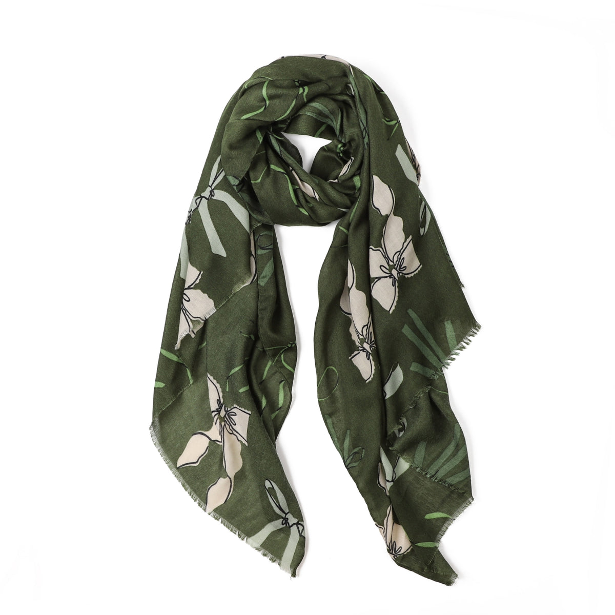 Betsie Bow in Green Autumn/Winter Scarf