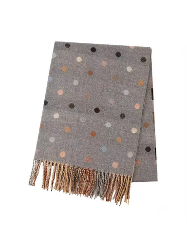 Spotty Dotty Grey Winter Scarf