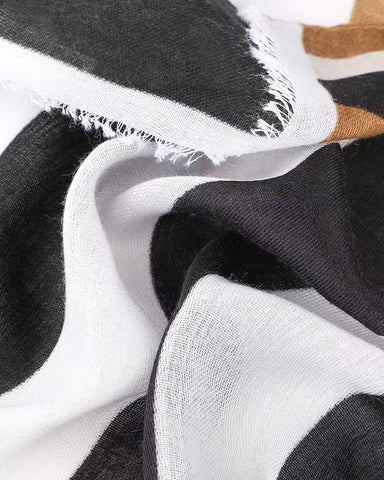 Flo Stripe in Black Autumn/Winter Scarf