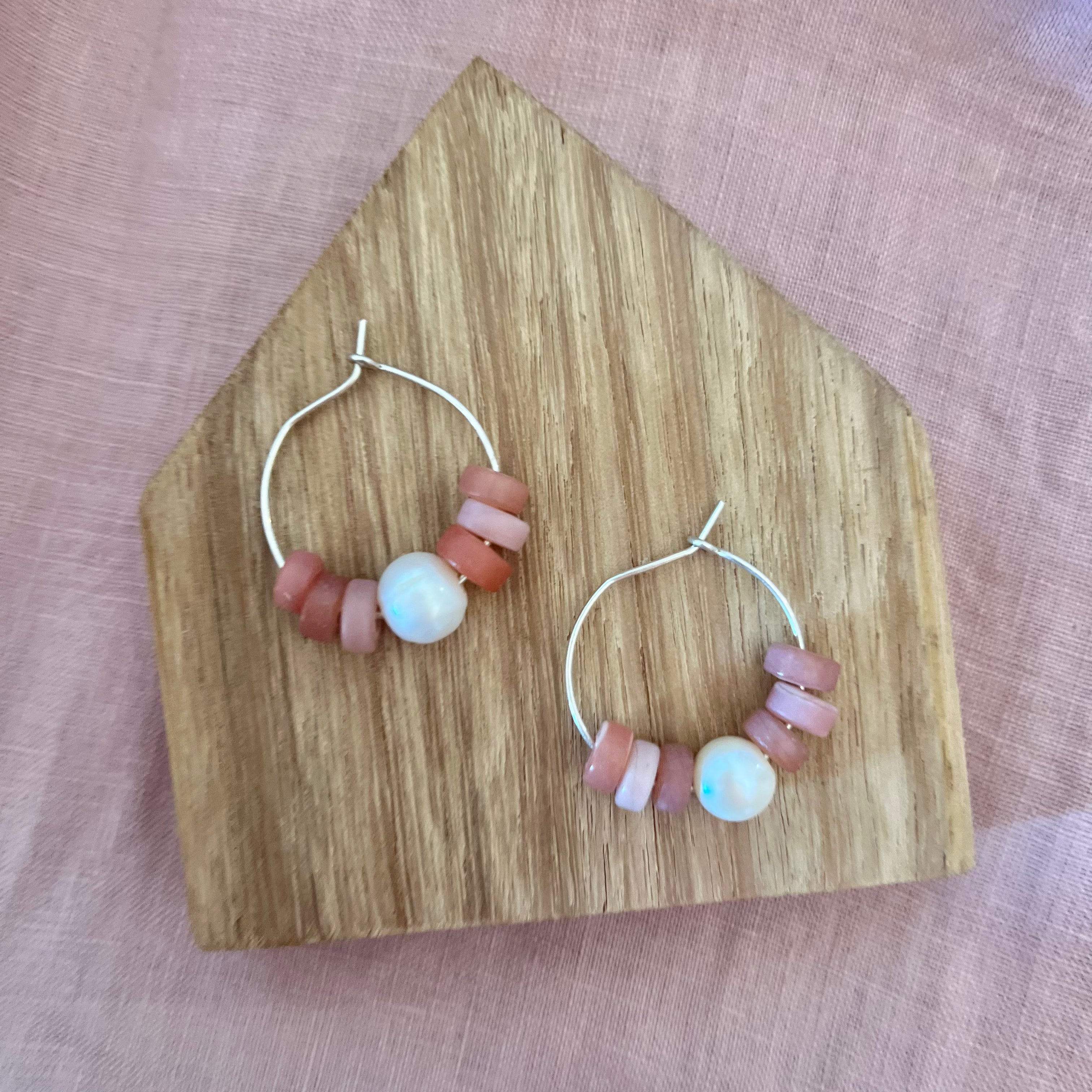 Green sales glass earrings