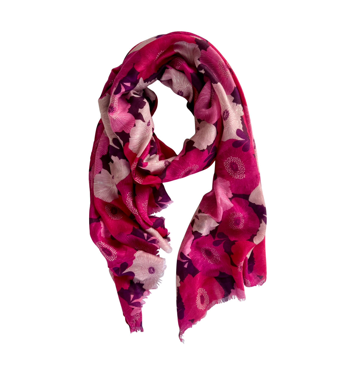Flora Floral in Pinks Autumn/Winter Scarf