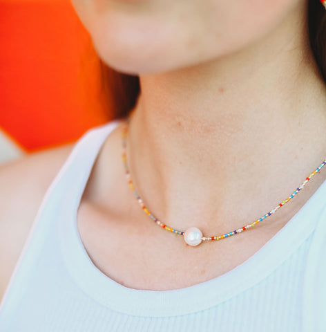 Multi Colour Pearl Necklace/Bracelet