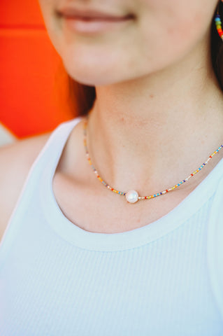 Multi Colour Pearl Necklace/Bracelet